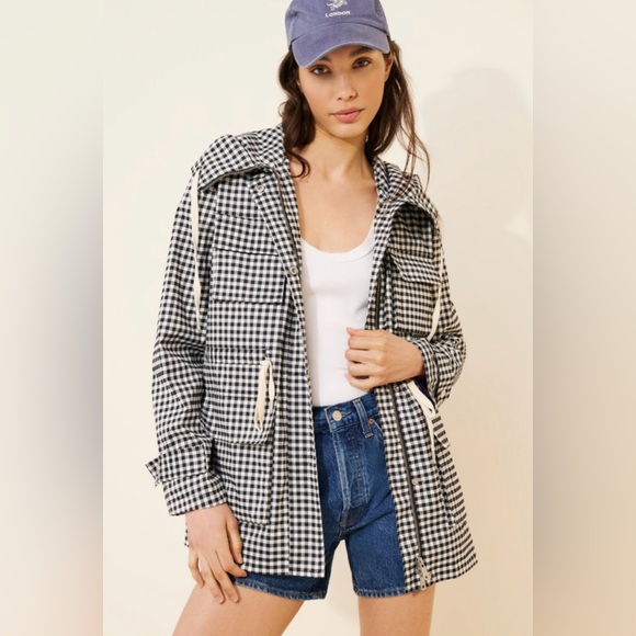 Anthropologie | Avec Les Filles Gingham Utility Jacket | S - Picture 4 of 11